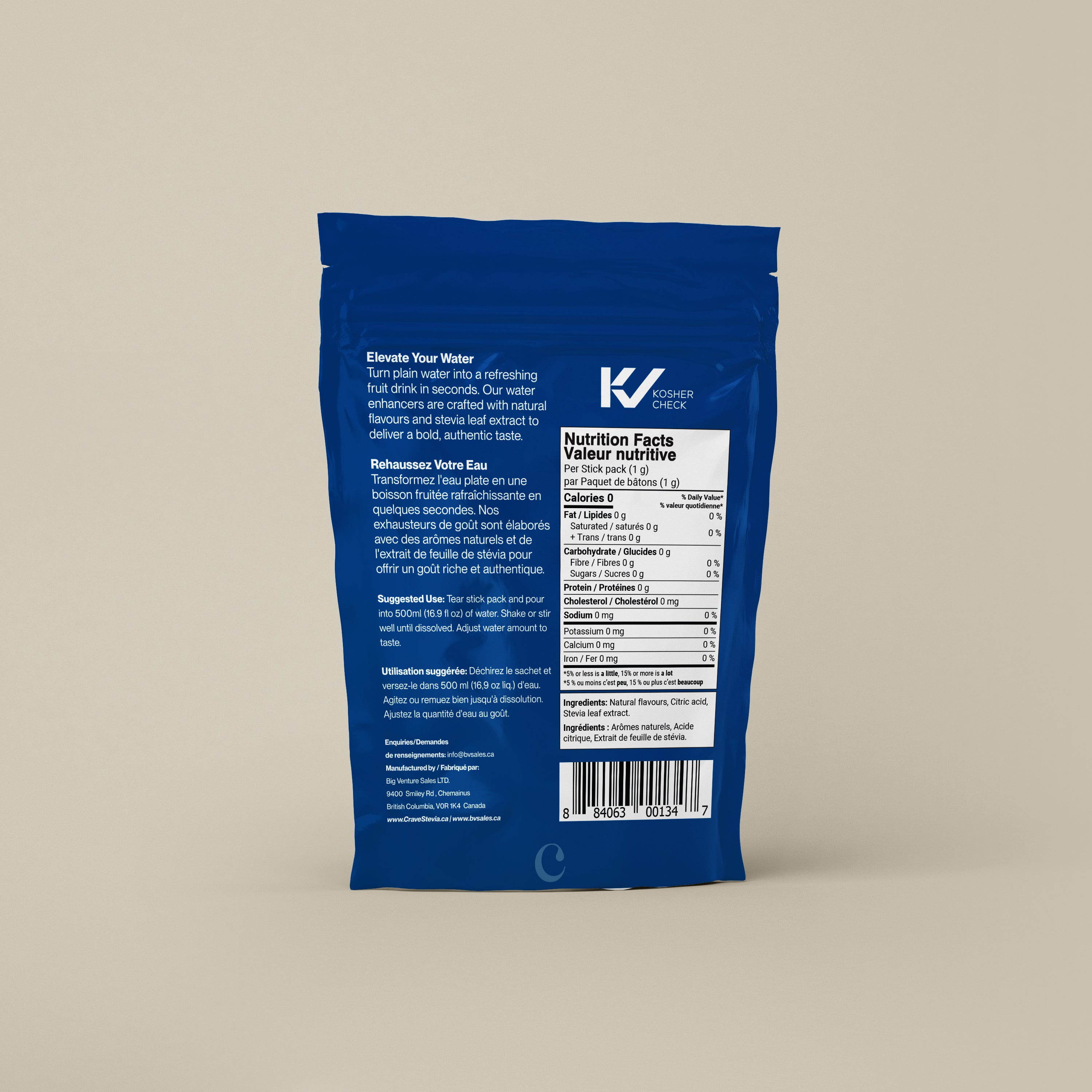 Crave Sweetness Blue Raspberry Water Enhancer 30 ct.