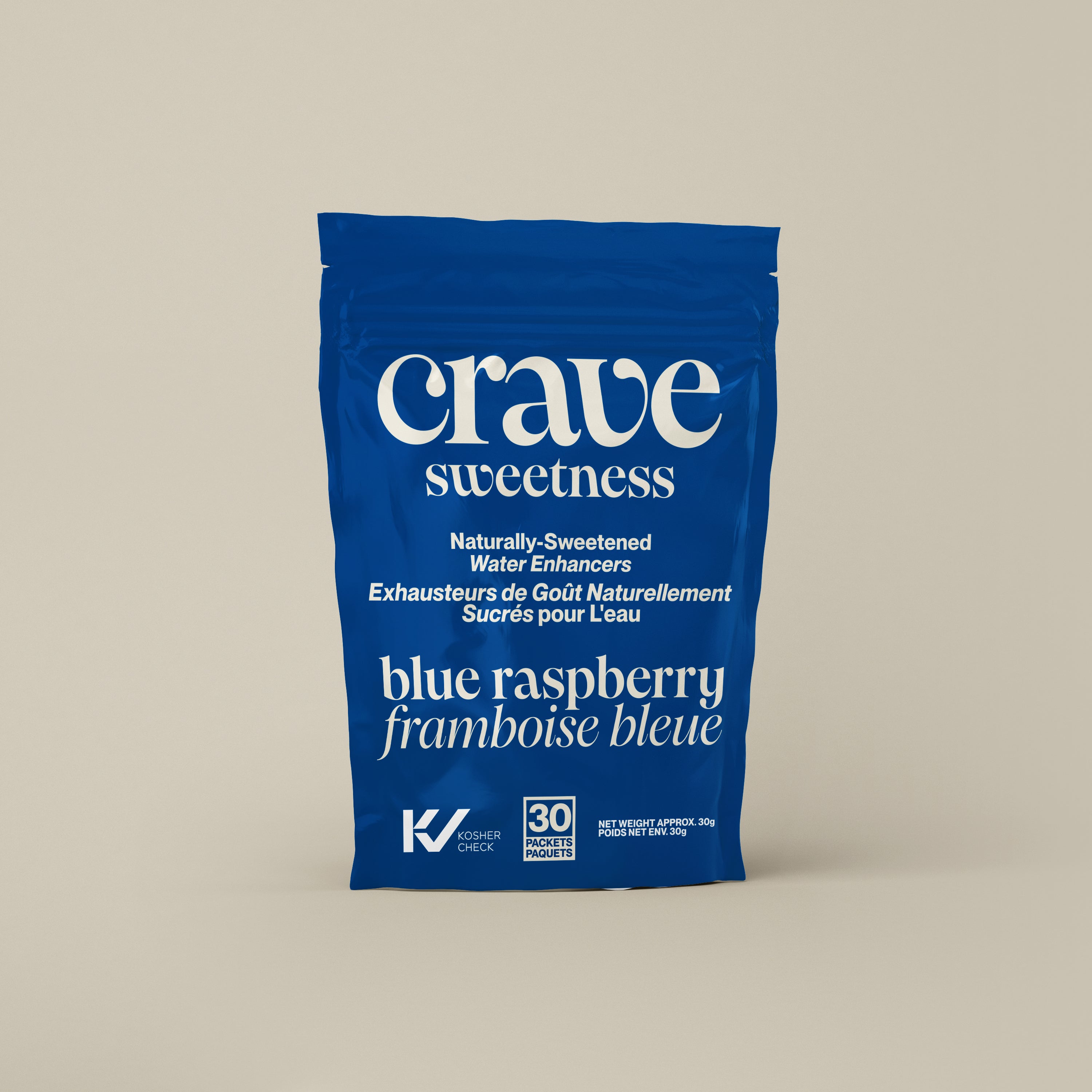 Crave Sweetness Blue Raspberry Water Enhancer 30 ct.