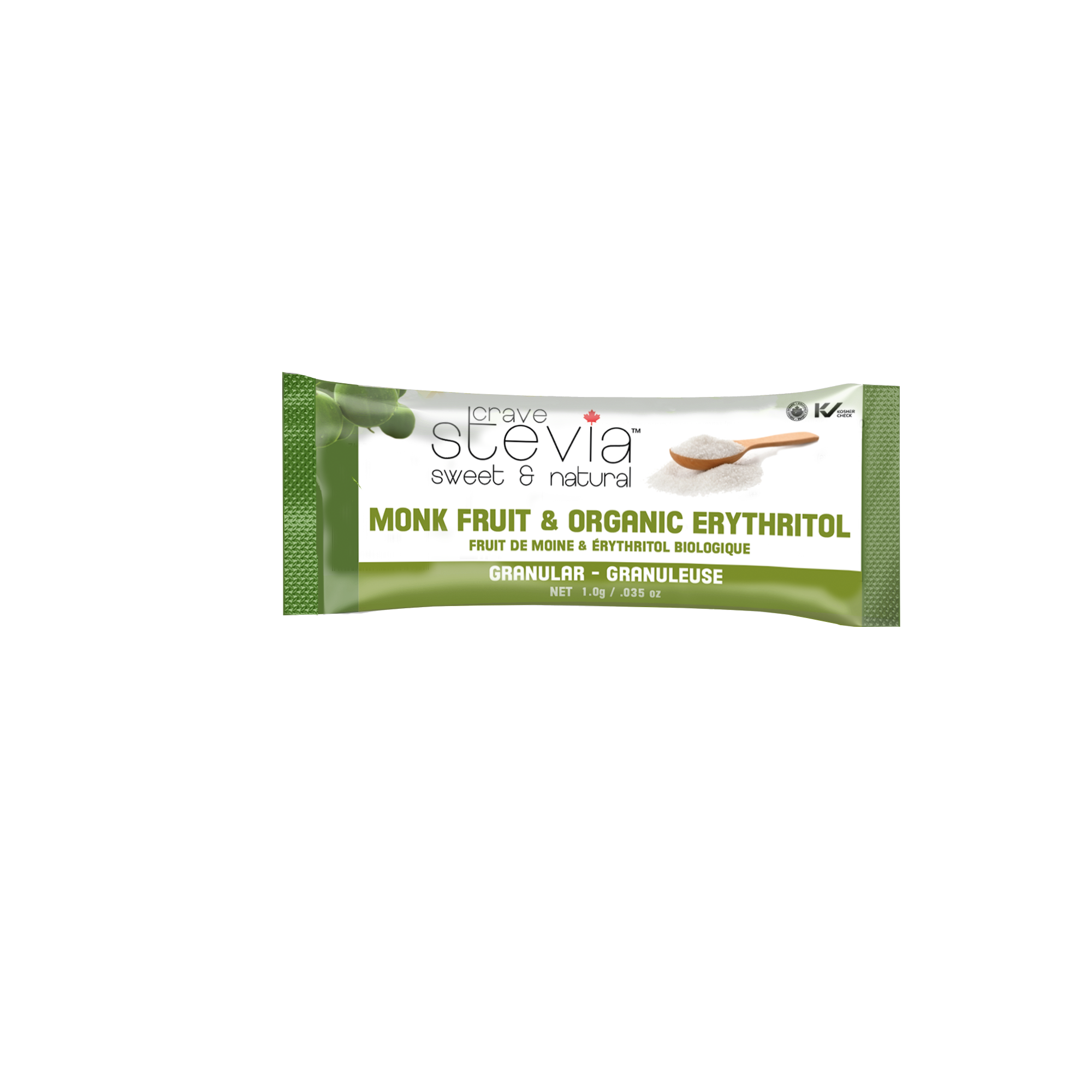 Organic Monk Fruit & Erythritol Granular Stick Pack