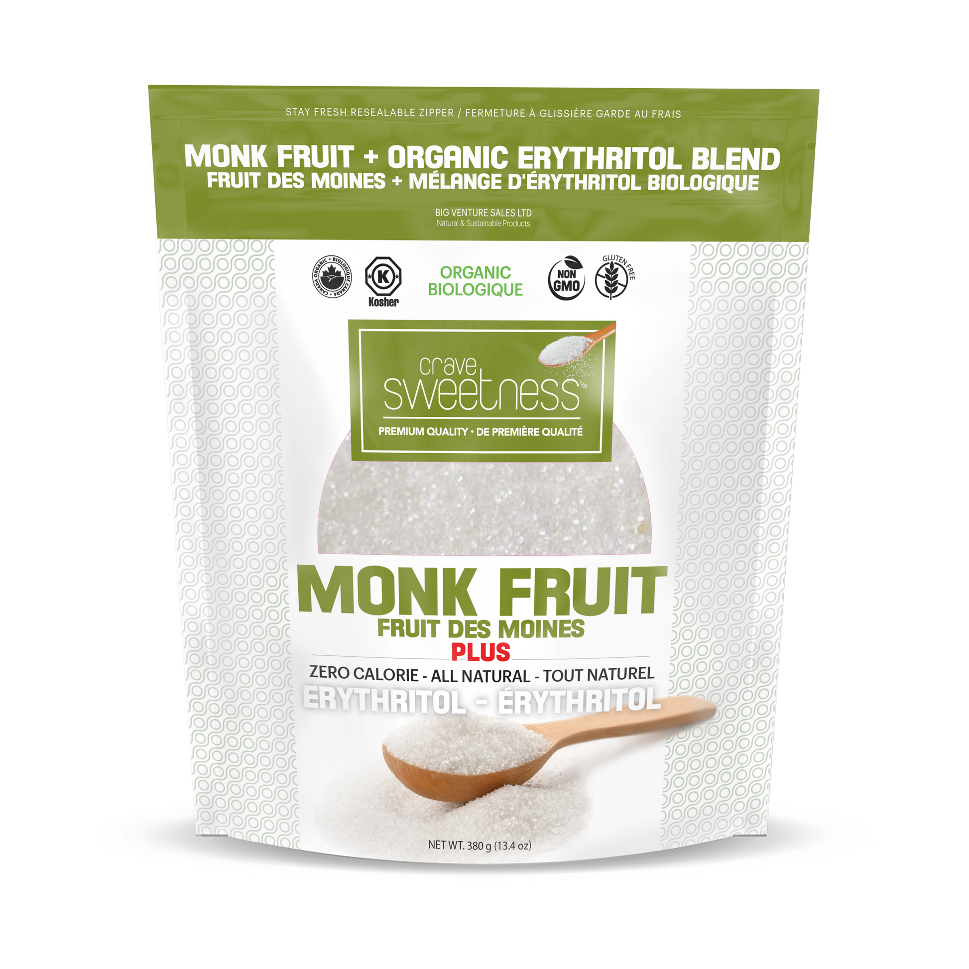 100% Organic Monk Fruit & Erythritol